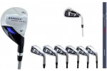 GIRL'S RIGHT HAND MAGNUM XLT IRON SET w/ HYBRID UTILITY LONG IRON + 5, 6, 7, 8 & 9 IRONS + PITCHING WEDGE; PETITE, REGULAR & TALL LENGTHS: BUILT IN THE USA by AGXGOLF